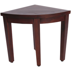 Oasis Bathroom Teak Corner Shower Seat Stool Chair Bench Sitting