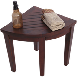 Oasis Bathroom Teak Corner Shower Seat Stool Chair Bench Sitting